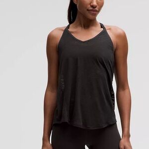 Lululemon Tie-Back Lightweight Yoga Tank Top. Size 4. Black.